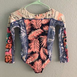 Maaji Kids one piece long sleeve swimsuit